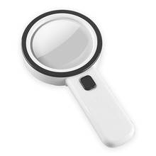 30X Magnifying Glass with LED Light Lupa Handheld Lighted Magnifier Microscope Lens Backlit Reading Magnifiers for Seniors 2024 - buy cheap