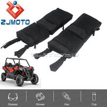 1 par preto universal atv utv fender sacos de armazenamento tanque sela saco à prova dwaterproof água-carga pacote de armazenamento sacos de caça para polaris can-am 2024 - compre barato