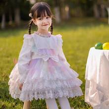 Miayii Baby Clothing Spanish Lolita Princess Ball Gown Lace Bow Stitching Sweet Cute Dress For Girls Birthday Party Easter Y3781 2024 - buy cheap