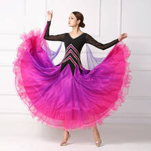 Vestido de competición de baile de salón para mujer, traje de baile moderno, de alta calidad, nuevo 2024 - compra barato