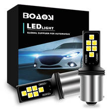 Bombillas LED CanBus BA15S P21W, lámpara de P21-5W BAY15D, 3030 1156, 2 uds., 1157 12smd 2024 - compra barato