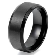 BONISKISS-anillo clásico de 8mm para hombre, joyería de compromiso, de acero inoxidable, Simple y fresca, gran oferta, 2020 2024 - compra barato