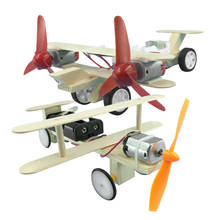 Juego de juguetes eléctricos para niños, juguete educativo Experimental, Manual, modelo de avión, Taxi, bloques de construcción 2024 - compra barato