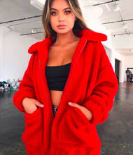 Plus Size Fleece Faux Shearling Fur Jacket Coat Women Autumn Winter Plush Warm Thick Teddy Coat Female Casual Overcoat 3XL 2024 - buy cheap