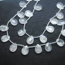 10 peças miçangas de cristal da natureza figura de lágrima facetada 15x20mm acessórios de joias e descobertas para fabricação de colar 2024 - compre barato