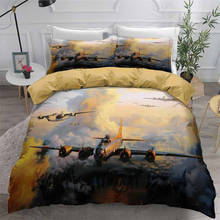 HELENGILI 3D Bedding Set Aircraft Print Duvet Cover Set Bedclothes with Pillowcase Bed Set Home Textiles #FJ12 2024 - buy cheap