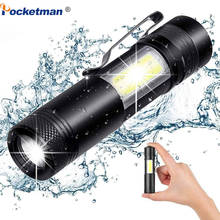 XML-Q5+COB LED Flashlight Portable Super Bright Adjustable torch Use AA 14500 Battery Waterproof in life Lighting lantern 2024 - buy cheap