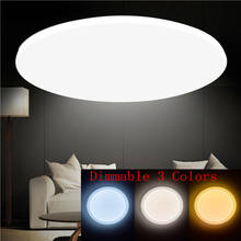 LED Ceiling Light Dimmable 48W 220V With 3 Color Adjustable For Bedroom Livingroom Bathroom Modern Ceiling Lamp 2024 - buy cheap