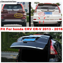 Yimaautotrims For Honda CRV CR-V 2013 - 2016 Rear Trunk Tailgate Lid Strip Cover Trim Exterior Kit 2024 - buy cheap