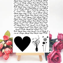 11x16CM Love poetry transparent seal clear stamps silicone seal roller stamps DIY scrapbook album / card production 2024 - buy cheap