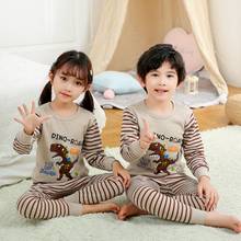 Pijamas de algodón para adolescentes, conjunto de ropa de invierno con animales, para niños de 6, 8, 9, 10 y 12 años 2024 - compra barato