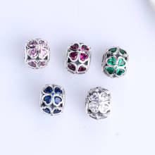 Authentic 925 Sterling Silver Bead New Four Leaf Grass Creative Beads Fit Original Pandora Bracelet For Women Diy Jewelry 2024 - buy cheap