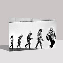 Home Decor Human Evolution Print Painting HD Picture Black Cartoon Wall Art HD Modular Canvas Poster Bedside Background No Frame 2024 - buy cheap