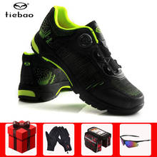 Tiebao-zapatos de Ciclismo de ocio para hombre, zapatillas con sistema de cordones, transpirables, para bicicleta de montaña 2024 - compra barato