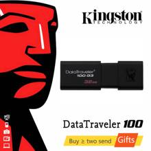 Kingston-unidad Flash USB 128, memoria de plástico elegante, disco P DT100G3, 16GB, 32GB, 64GB, 3,0 GB 2024 - compra barato