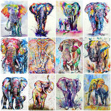 Evershine Full Square Diamond Painting Elephant 5D Diamond Embroidery Animal Cross Stitch Mosaic Sale Home Decoration 2024 - buy cheap