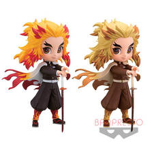 2021 14cm Japanese original anime figure Q version Demon Slayer Rengoku Kyoujurou action figure collectible model toys for boys 2024 - buy cheap