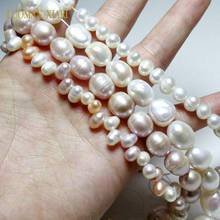 AAA 100% Natural White Pink Freshwater Pearls Beads Irregular Beads For Jewelry Making DIY Bracelet Necklace 4mm-11mm 2024 - buy cheap