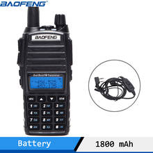 Baofeng-rádio amador portátil de 5w, walkie talkie vhf/uhf, dual band de longo alcance, ptt uv82, radioamador 2024 - compre barato