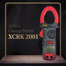 Multímetro Digital de rango automático XCRK XCRK2001, medidor de abrazadera, voltaje CA/CC, 1000A, resistencia, frecuencia, capacitancia, valores eficaces verdaderos 2024 - compra barato