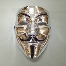 Hot V for Vendetta Mask Anonymous Guy Fawkes Fancy Adult Costume Accessory Party Cosplay Halloween Masks 2024 - buy cheap