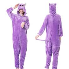 Purple Cat Onesies Adult Kigurumi Onesie Pajamas Cosplay Costume Sleepsuit Sleepwear Jumpsuit Party Carnival Clothing 2024 - buy cheap