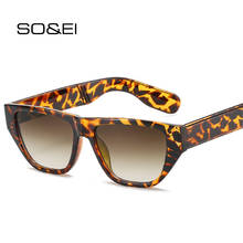 SO & EI-gafas de sol Retro con forma de ojo de gato para mujer, anteojos de sol femeninos con degradado, de marca de diseñador, a la moda, de leopardo, con UV400 2024 - compra barato