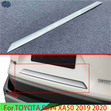 Accesorios decorativos para coche TOYOTA Rav4 (XA50), pegatina de tira embellecedora para matrícula trasera, ABS cromado, 2019, 2020 2024 - compra barato