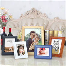 Cuadro enmarcado de madera, marco de pared de decoración moderna, se puede personalizar para agregar fotos personales, regalo de cumpleaños multicolor 2024 - compra barato