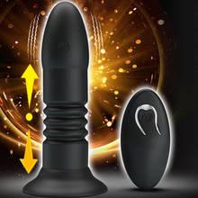 Dildo Vibrator Male Prostate Massager Wireless Remote Control Telescopic Anal Vibrator Butt Plug Vibrator Anal Sex Toys For Men 2024 - buy cheap