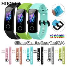 1PC 2020 Colorful Silicone Wristbands Watch Band Replacement Strap Smart Watch Bracelet Strap For Honor Band 5 4 2024 - buy cheap