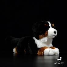 Real life plush toy lovely Bernese Mountain dog dolls kids toys birthday gifts for girlfriend soft 2024 - buy cheap
