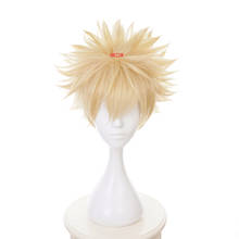 My Hero Academia Bakugou Katsuki Bakugo Short Wig Cosplay Costume Boku no Hero Academia Heat Resistant Synthetic Hair Men Wigs 2024 - buy cheap