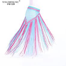 New Women Belly Dance Costumes Sequins Tassel  Indian BellyDance Two-tone Triangle Hip Scarf Wrap Belt Skirt Fringes Waist Chain 2024 - buy cheap