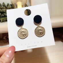 Drop Earrings for Women 2020 New Retro Head Portrait Pattern Earrings Simple Pendant Earrings Jewelry Accessories Wholesale 2024 - buy cheap