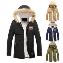 Men Outdoor Winter Cotton Fleece Warm Jacket Plus Velvet Thicken Thermal Windproof Hooded Coats Climbing Hiking Sports Jackets 2024 - buy cheap