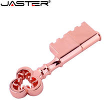 JASTER metal rose gold USB Flash Drive USB stick Key Genuine  golden pendrive 4gb 8gb 16gb 32gb 64GB Thumb Stick memory stick 2024 - buy cheap