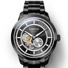 LOBINNI-Reloj de pulsera automático para hombre, accesorio masculino resistente al agua con mecanismo automático de viento, complemento mecánico de marca de lujo con diseño suizo 2024 - compra barato