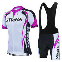 Strava conjunto de camisa de ciclismo masculina, roupas de equipe de bicicleta mtb, roupas de ciclismo de montanha masculinas 2024 - compre barato