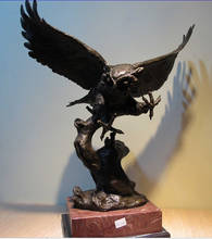 813 + + + decoración de arte occidental escultura Base de cobre, bronce, mármol figura de estatua de pájaro búho 2024 - compra barato