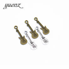 YuenZ 25pcs guitar Charms Tibetan Silver Bronze Pendants Antique Charm Jewelry Making DIY Handmade Craft 24*8mm P116 2024 - buy cheap