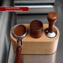 Coffee Maker Tamper Mat Solid Wood 58mm Espresso Machine Handle Bracket Presser Corner Coffee Filter Tamper Holder Barista Tools 2024 - buy cheap