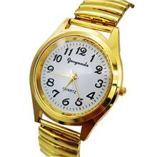 Relogio Feminin 2021High Quality Men Watch Fashion Women Quartz Watches Gold Color Stainless Steel Unisex Wristwatch Reloj Mujer 2024 - buy cheap