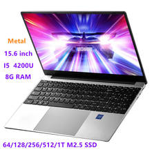 i5 Intel metal notebook 8GB+64/128G/256G/512G/1T  windows 10 business office notebook 1920 * 1080p IPS notebook student netbook 2024 - buy cheap