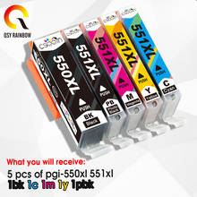 5PK PGI 550 551 compatible ink cartridge for canon PIXMA IP7250 MG5450 MX925 MG5550 MG6450 MG5650 MG6650 MX725 MX925 printer 2024 - buy cheap