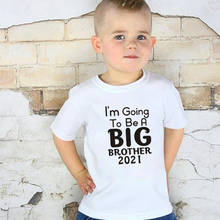 Camiseta de mangas curtas para meninos, camiseta casual branca de verão para crianças e bebês, 2021 2024 - compre barato