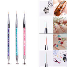 Double-heade Nail Art Cat Eye Brush Magnet Pen for All 3D Magnetic Cat Eye Gel Polish Dual End Lining 2024 - buy cheap
