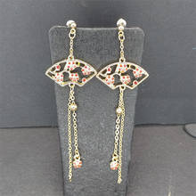 New alloy jewelry Chinese romantic Sue earrings long eardrop plum  earrings female hanfu stud earrings 2024 - buy cheap