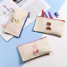 10Pcs/lot Anime Toilet-Bound Hanako-Kun Linen Pencil Bag Students Storage Bag Stationery Box School Supplies Gift 2024 - buy cheap