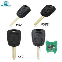 2 Buttons Remote Key (307 with Groove) for-Peugeot 206 Partner Expert Boxer 433MHz ID46 Chip SX9 VA2 HU83 Blade for-Citroen 2024 - buy cheap